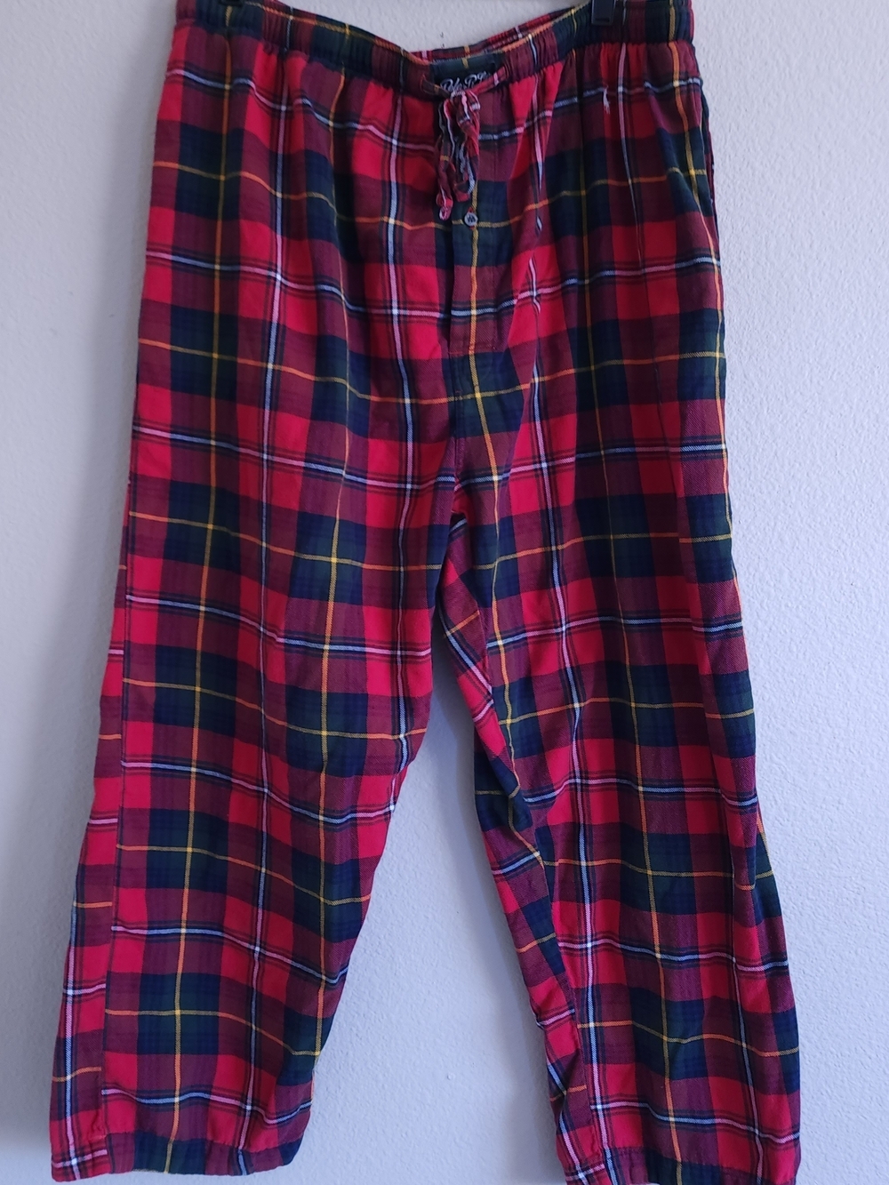 Polo Ralph Lauren Red Plaid Flannel Pajama Pants Sleepwear Plus Size 1X